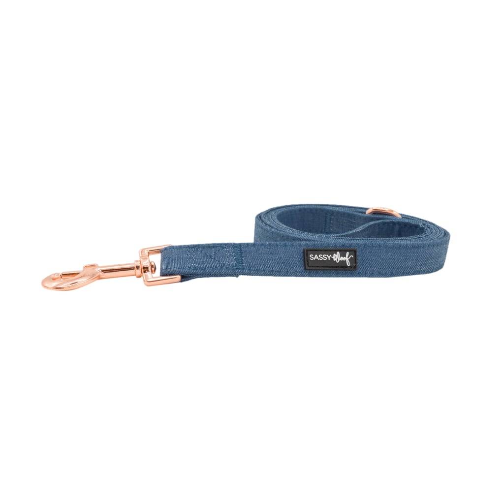 Denim’ Dog Fabric Leash Dog Bowls & Feeders Pet Products Denim' Dog Fabric Leash Dog Bowls & Feeders Pet Products
