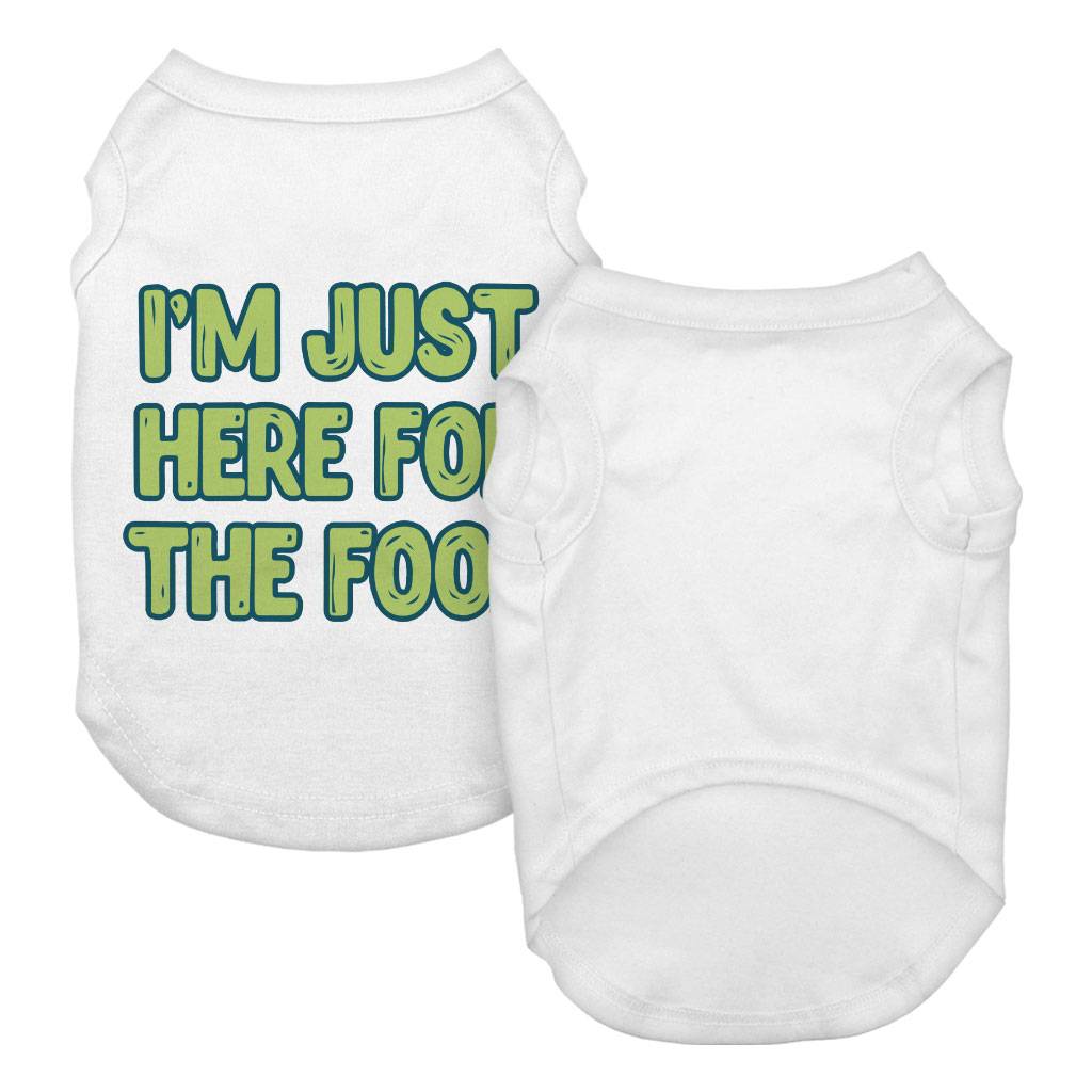 I’m Just Here for the Food Dog Tank – Funny Design Dog T-Shirt – Best Print Dog Clothing Dog Clothing Pet Products I'm Just Here for the Food Dog Tank - Funny Design Dog T-Shirt - Best Print Dog Clothing Dog Clothing Pet Products